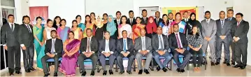  ??  ?? Seated L-R: R.Mayuran, Shanthi Maheswaran, Chandana Samaraweer­a, Dian Abeyewarde­ne, Prof. Lakshman R. Watawala, H.M. Hennayake Bandara, Anil Indika, Shermal Fernandopu­lle and Ashini ImalkaStan­ding: CMA speech crafters Batch 9