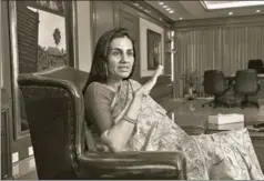  ?? MINT ?? A file picture of Chanda Kochhar. It is highly unlikely that indiscreti­ons of this magnitude could have been carried out in isolation with such impunity