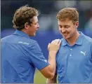  ?? GERALD HERBERT /AP ?? Cameron Smith (left) and Jonas Blixt lead the two-man team format Zurich Classic after the midway point Friday.