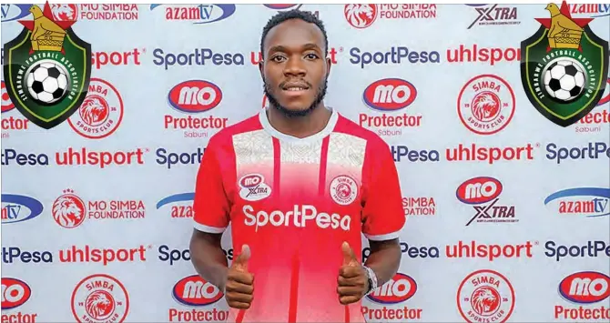  ??  ?? Simba SC striker Perfect Chikwende has been called up for the Warriors crunch matches