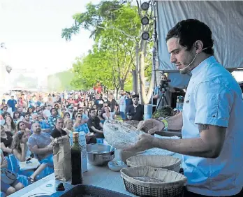  ?? GERMÁN GARCÍA ADRASTI ?? Clases. Hubo 34 conferenci­as de chefs a lo largo de los cuatro días.