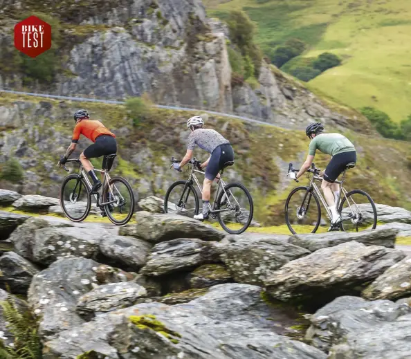  ??  ?? Titanium heroes take on endurance rides, big days out and fast sportives