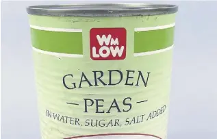  ?? ?? The tin of peas had a best before date of August 1995