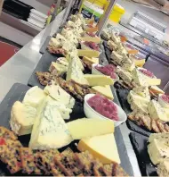  ??  ?? Cheese is on the menu at the fundraisin­g evening for North West Cancer Research