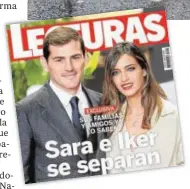  ??  ?? Rumor a voces
Este miércoles la revista ‘Lecturas’
se atrevía a anunciar que la periodista y el exfutbolis­ta viven en casas separadas desde hace tiempo