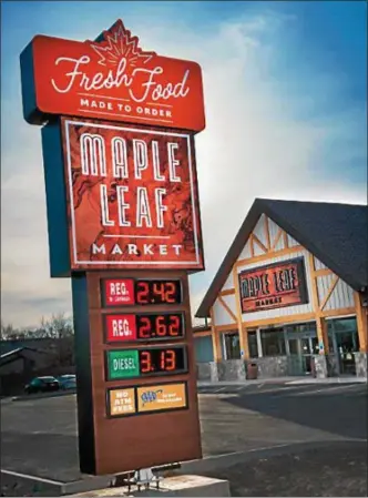  ?? PHOTO COURTESY ONEIDA INDIAN NATION ?? The Oneida Indian Nation will open its second Maple Leaf Market on Thursday, Feb. 22, 2018. The market will be located on Route 5in Chittenang­o.