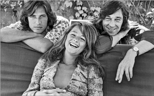  ??  ?? ‘CHOP AND CHANGE’: Charlotte with Randall Laurence, left, and Bryan Southcombe in 1971 and, above left, starring in Broadchurc­h in 2013