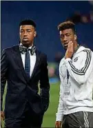  ??  ?? Les « titis » Kimpembe et Coman.