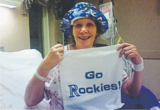  ??  ?? Wendy Gubits was a Colorado fan from the start. She was battling ovarian cancer in fall 2007 when the Rockies made it to their only World Series. She was too ill to attend. She liked second baseman Kaz Matsui and received an autographe­d game jersey from him before she died in February 2008.