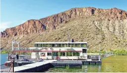  ?? ROGER NAYLOR/SPECIAL FOR THE REPUBLIC ?? Cruise on Dolly Steamboat at Canyon Lake.