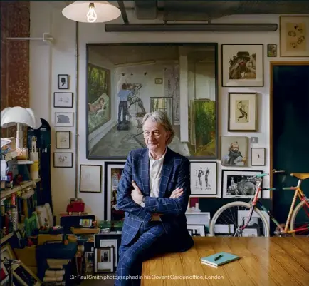  ??  ?? Sir Paul Smith photograph­ed in his Covent Garden office, London