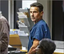  ?? LANNIS WATERS / THE PALM BEACH POST 2017 ?? Former Tequesta Police Chief Gerald Pitocchell­i appears in court last April after being charged with domestic battery in connection with an argument with his wife.