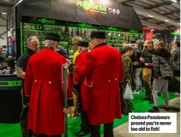  ?? ?? Chelsea Pensioners proved you’re never too old to fish!