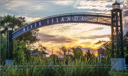  ??  ?? River Islands in Lathrop is a 5,000-acre master-planned community built on the shores of the San Joaquin River.