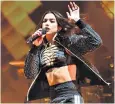  ??  ?? Making moves: Dua Lipa performs on the last night of her self-titled tour in Brixton