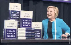  ??  ?? Hillary Clinton kicks off her memoir book tour during the 2016 presidenti­al campaign in New York.
