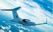  ?? NOAA/COURTESY PHOTO ?? The National Oceanic and Atmospheri­c Administra­tion’s hurricane hunter team will have a new addition to its fleet of aircraft, which includes the Gulfstream IV-SP (G-IV), when it accepts delivery of a new Gulfstream 550, expected in 2024.