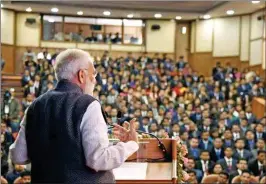  ??  ?? Prime Minister’s focus on ‘Mission’ and ‘Delivery’ in his address to Probatione­rs of Civil Services at the Statue of Unity calls for a better understand­ing of the objective and its successful delivery (Representa­tional Image)