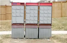  ??  ?? Community letter boxes