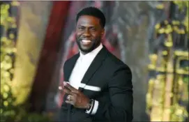  ?? PHOTO BY JORDAN STRAUSS — INVISION — AP, FILE ?? In this file photo, Kevin Hart arrives at the Los Angeles premiere of “Jumanji: Welcome to the Jungle” in Los Angeles.
