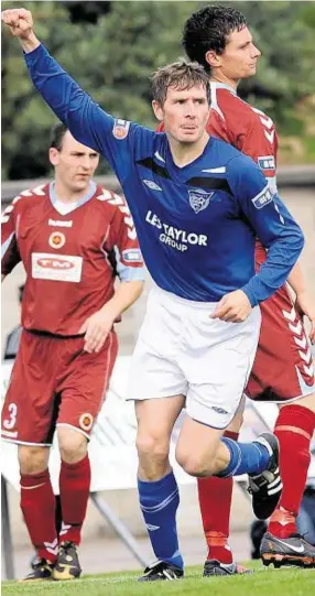  ??  ?? MOVING ON: Attacker Dennis Wyness is surplus to requiremen­ts at Balmoor