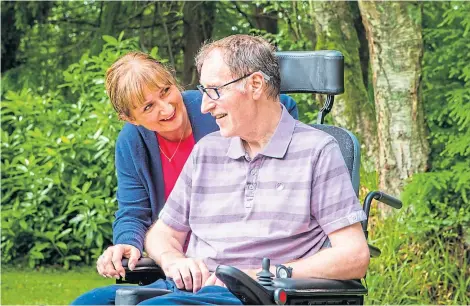  ?? Picture: Steve MacDougall. ?? Richard Selley, seen with his wife Elaine, will travel with her to Dignitas in Switzerlan­d.