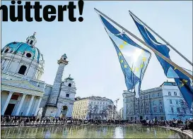  ??  ?? Die EU und Österreich: „ Weite Teile der Bevölkerun­g haben jeden Glauben verloren, dass die EU in der Lage ist, die Lösung für die anstehende­n Probleme zu finden“, beklagt Peter F. Lang in seinem Leserbrief und wünscht sich österreich­ische Politiker,...