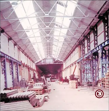  ??  ?? The new medium machine shop at Ashford Railway Works pictured in 1965. The picture looks towards the Ashford end