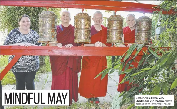  ?? PHOTO: DUBBO PHOTO NEWS/COLIN ROUSE ?? Dechen, Ven. Pema, Ven. Choden and Ven Jhampa.