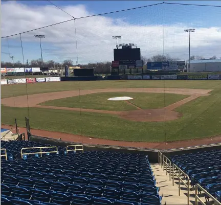  ?? NEWS-HERALD FILE ?? Classic Park, home of the Lake County Captains, appears ready for the start of the season now delayed by concerns over coronaviru­s.