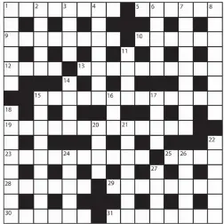  ?? No 15,736 ?? PRIZES of £20 will be awarded to the senders of the first three correct solutions checked. Solutions to: Daily Mail Prize Crossword No. 15,736, PO BOX 3451, Norwich, NR7 7NR. Entries may be submitted by second-class post. Envelopes must be postmarked...