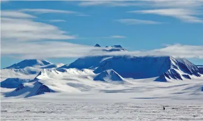  ?? Felipe Trueba/INACH/AFP/Getty Images ?? The study found 13 nanograms of nanoplasti­cs per millilitre of melted ice in Greenland but four times more in Antarctic ice. Photograph: