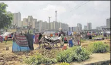  ?? HT FILE PHOTO ?? According to the 2011 Census, Gurgaon has a total of 30,888 slums where the population is 144,805. This figure is around 16.33% of the total population of Gurgaon city.