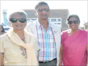  ??  ?? Brother and sisters – from left, Dayapushne­e Pillay, Pulan Naidoo and Minoulee Maduramuth­u.