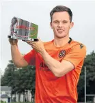  ??  ?? Player of the month Lawrence Shankland has been deadly in front of goal for United.