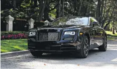  ?? CHRIS BALCERAK/DRIVING ?? The 2017 Rolls-Royce Wraith Black Badge.