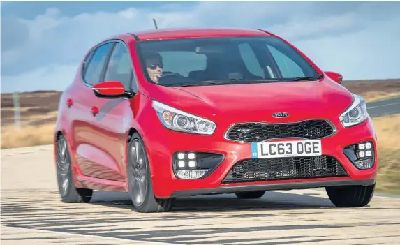  ??  ?? Kia cee’d 1.0 T-GDI GT-Line