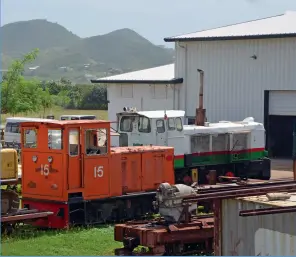  ??  ?? LEFT: Hunslet No 15, the locomotive that worked the last sugar cane train in 2005.