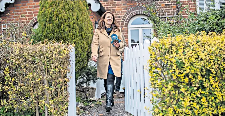  ??  ?? Joy Morrissey, the Tory candidate hoping to depose Dominic Grieve in Beaconsfie­ld