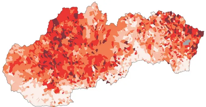  ?? KARTOGRAM – DENNÍK N DANIEL KEREKES, ZDROJ DÁT ŠÚ SR ??