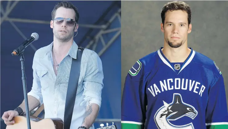  ?? — GETTY IMAGES FILES ?? Chad Brownlee has gone from NHL hopeful to country stardom. He’ll be playing a fundraiser Friday at The Vogue with Aaron Pritchett and the Odds.