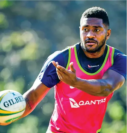 ?? Photo: Rugby Australia ?? Fijian-born Australian Isi Naisarani set for Super Rugby Pacific homecoming with Western Force.