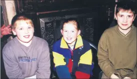  ?? ?? L-r: James and Patricia Moroney with Michael McCarthy at the 1st anniversar­y celebratio­ns in The Winners Enclosure, Conna in March 2001.