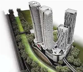  ??  ?? Impressive: An artist’s impression of the Prasarana property developmen­t project in Brickfield­s.