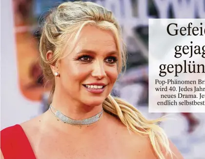  ?? FOTO: KAY BLAKE / DPA ?? Glamourös, aber unfrei: Popstar Britney Spears im Jahr 2019.