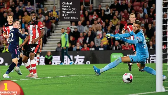  ?? ACTION IMAGES ?? Clinical: Harry Wilson (No 22) makes it 2-1