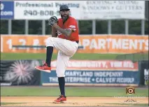  ?? ?? Southern Maryland Blue Crabs pitcher Daryl Thompson last season once again was named the Atlantic League of Profession­al Baseball pitcher of the year.