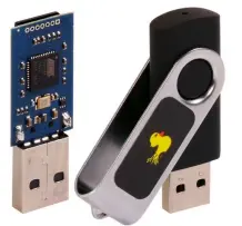  ??  ?? The Rubber Ducky comes with casing to disguise itself as a USB stick. The duck label is optional!