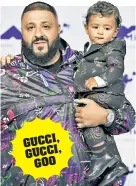  ??  ?? DJ KHALED’s ASAHD’s 10-month-old son Gucci suit costs more than many New Yorkers’ rent.