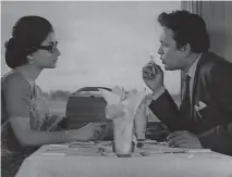  ??  ?? Sharmila Tagore and Uttam Kumar in a scene from the film Nayak